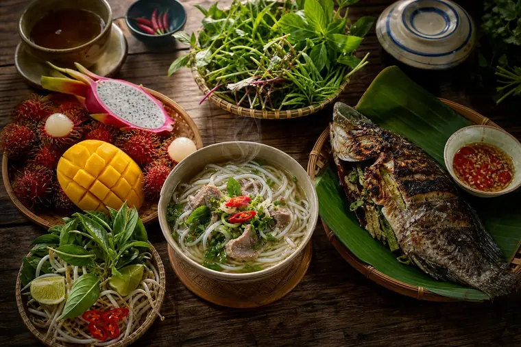 Cá Tai Tượng Chiên Xù Cuốn Bánh Tráng Cù Lao