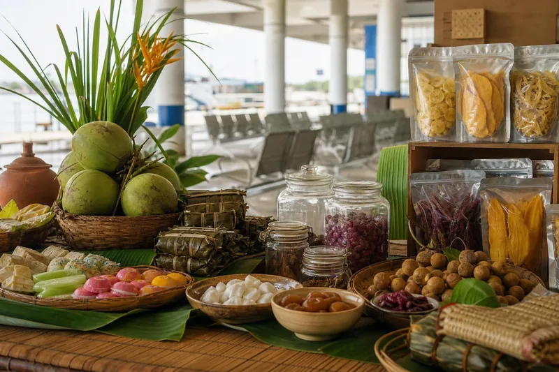 Điểm trưng bày và bán sản phẩm OCOP Vĩnh Long tại Bến Cảng