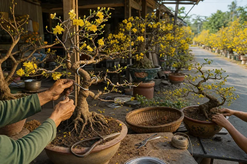 Làng mai vàng Phước Định