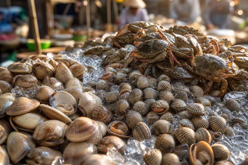 Nghêu, sò, cua biển Thạnh Phú