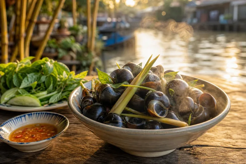 Ốc Gạo Cồn Phú Đa Hấp Sả
